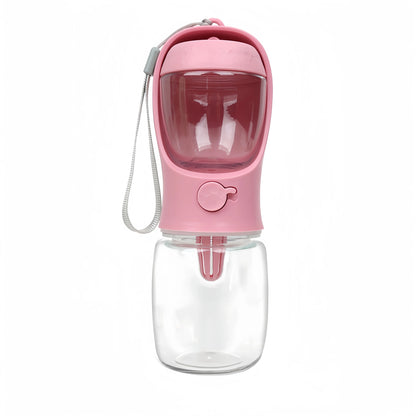 Portable Pet Water Cup Bottle With Food Dispenser