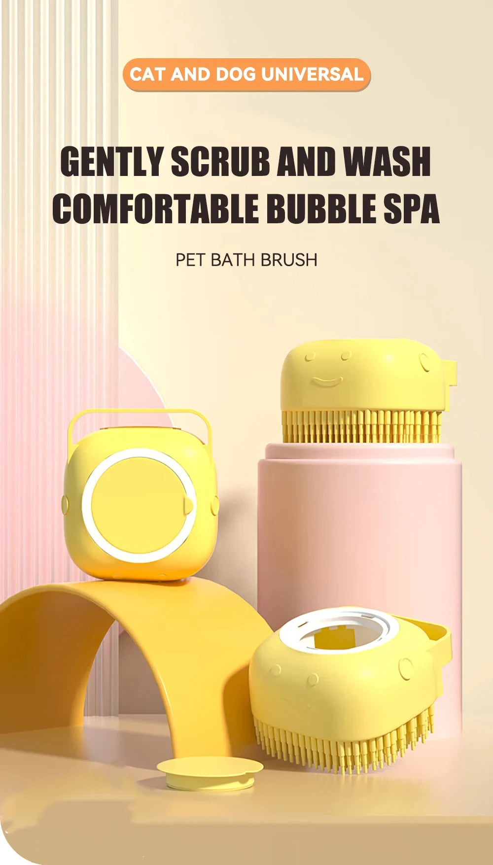 Dog Bath Brush Soap